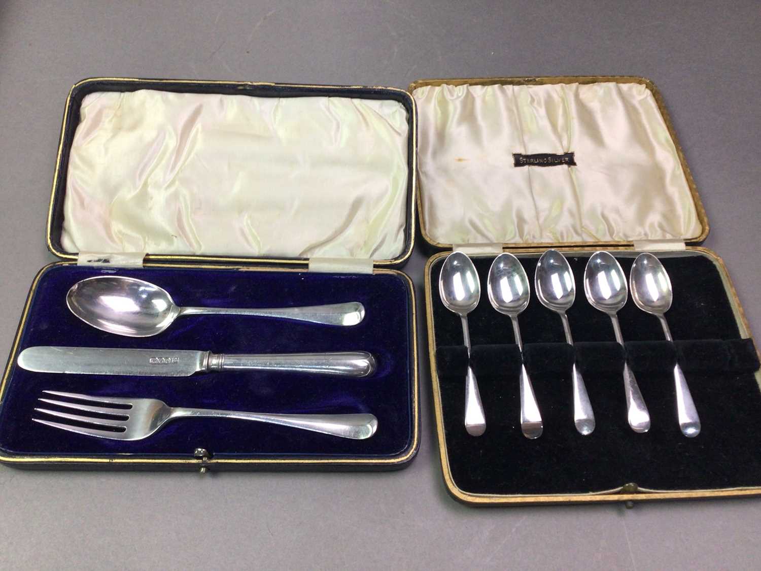 SIX CASED SILVER FLATWARE SETS - Image 2 of 3