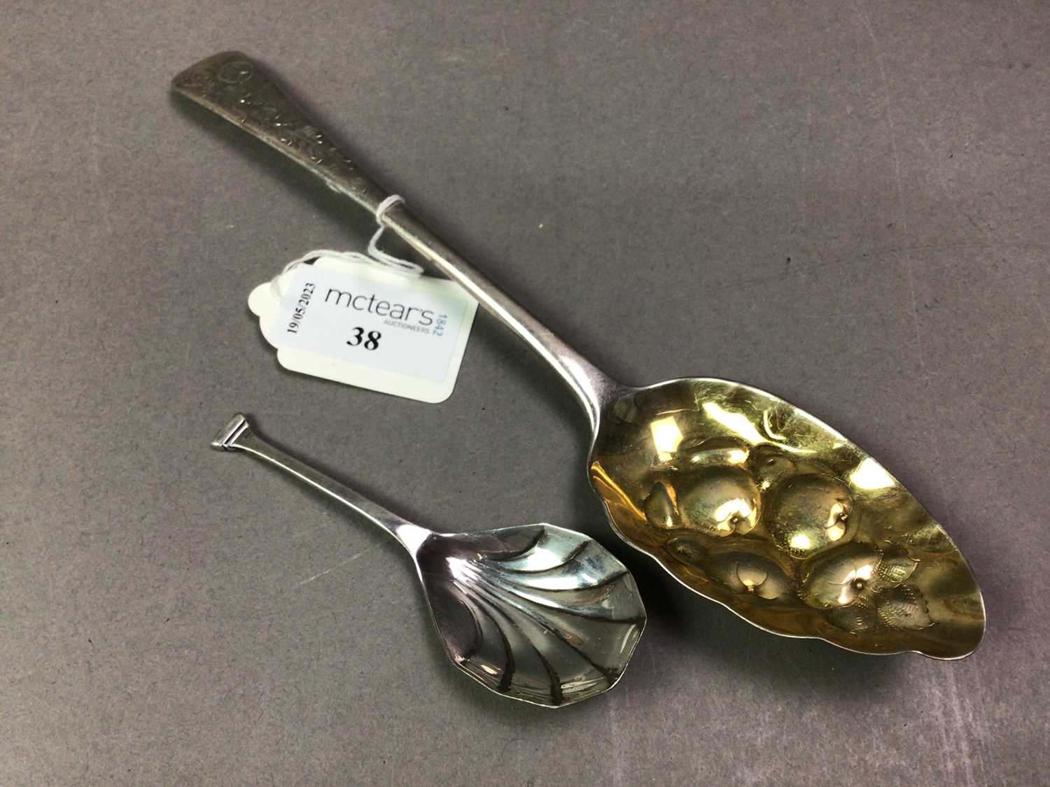 GEORGE III SILVER SERVING SPOON - Image 2 of 2