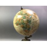 TERRESTRIAL GLOBE/WEATHER STATION