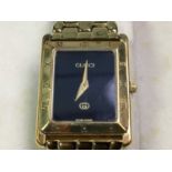 GUCCI GOLD PLATED QUARTZ WRIST WATCH