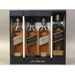 JOHNNIE WALKER WHISKY AND A MINIATURE OF GLENFIDDICH