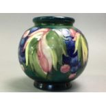 MOORCROFT LEAF & BERRY PATTERN VASE EARLY 20TH CENTURY