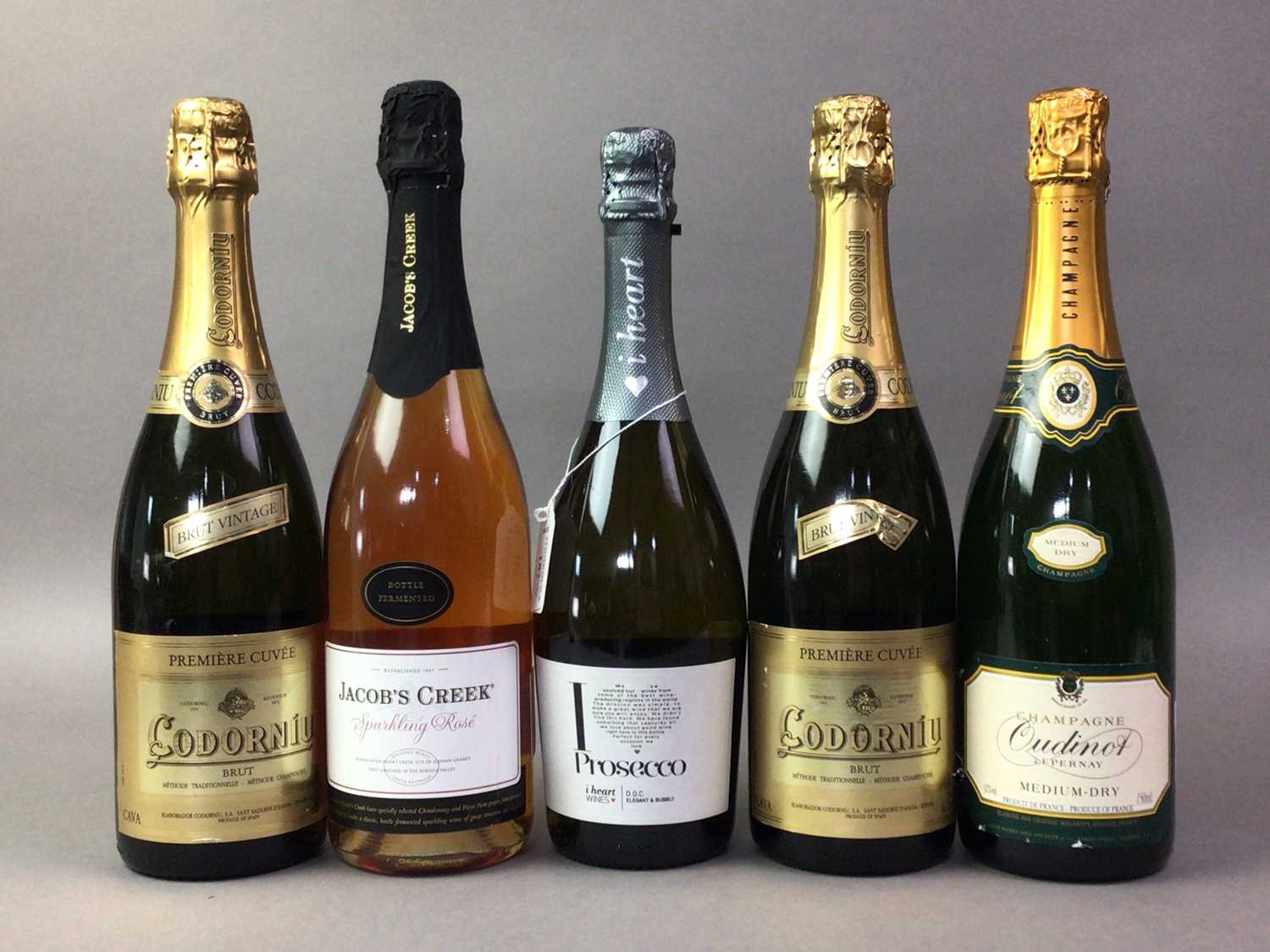 FIVE BOTTLES OF SPARKLING WINE INCLUDING MARKS & SPENCER OUDINOT CHAMPAGNE - Image 2 of 2