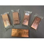 SEVEN COPPER INGOTS