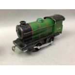 HORNBY TIN PLATE TRAIN WITH OTHER ITEMS