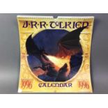 COLLECTION OF J.R.R. TOLKIEN ILLUSTRATED CALENDARS AND FURTHER POP CULTURE EPHEMERA