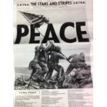 'PEACE' THE STARS AND STRIPES POSTER