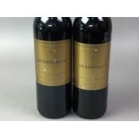 TWO BOTTLES OF MARKS & SPENCER MARGAUX FRENCH RED WINE