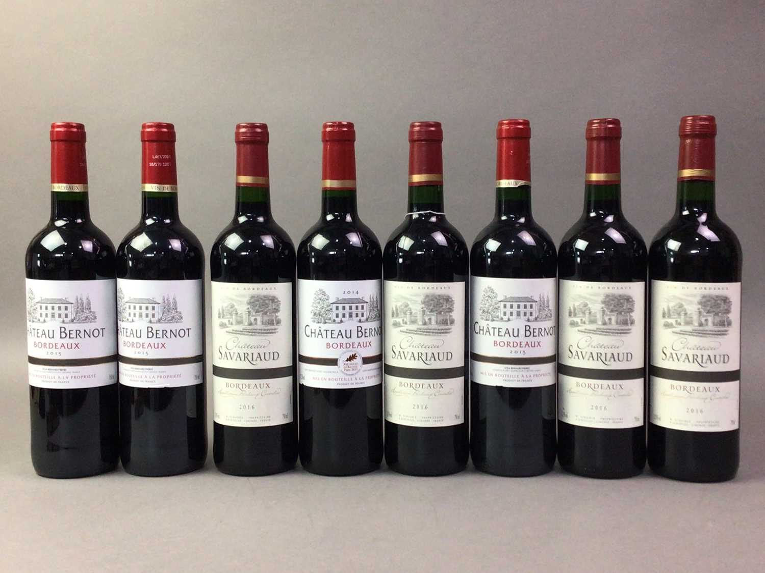 EIGHT BOTTLES OF FRENCH RED BORDEAUX WINE INCLUDING CHATEAU BERNOT 2014 VINTAGE - Image 2 of 2