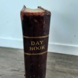 LEATHER BOUND DAY BOOK AND OTHER BOOKS