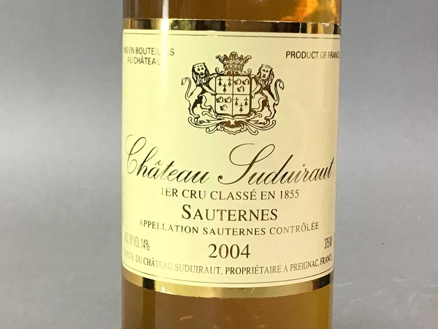 COLLECTION OF FRENCH FORTIFIED WINE AND DESSERT WINE INCLUDING CHATEAU SUDUIRAUT 2004 SAUTERNES