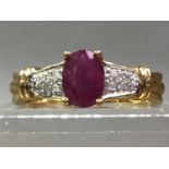 RUBY AND DIAMOND RING