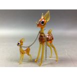 COLLECTION OF MINIATURE GLASS ANIMAL FIGURES