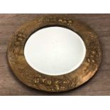 ARTS & CRAFTS CIRCULAR MIRROR EARLY 20TH CENTURY