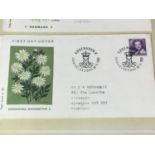 COLLECTION OF DANISH FIRST DAY COVERS IN ALBUM AND FURTHER STAMPS