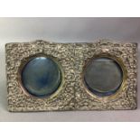 SILVER DOUBLE PHOTOGRAPH FRAME