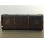 TWO VINTAGE CABIN TRUNKS