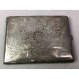 THREE SILVER CIGARETTE CASES