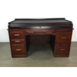 MAHOGANY ROLL TOP DESK