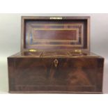 MAHOGANY TEA CADDY