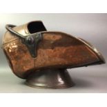 VICTORIAN COPPER LOG SCUTTLE