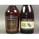 COLLECTION OF COGNAC INCLUDING MARTELL VSOP WITH GLASSES