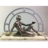 ART DECO STYLE FIGURAL TABLE LAMP