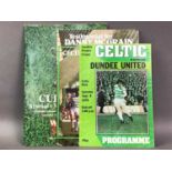 GROUP OF MOSTLY CELTIC FOOTBALL PROGRAMMES
