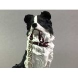 MODEL OF A BORDER COLLIE ALONG WITH OTHER ANIMAL FIGURES