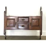 EDWARDIAN MAHOGANY WALL CABINET