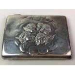 SILVER CIGARETTE CASE, WALKER & HALL, SHEFFIELD MARK