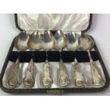 SET OF SIX WILLIAM IV SILVER TEASPOONS AND OTHER CUTLERY