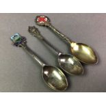 GROUP OF SILVER TEA SPOONS