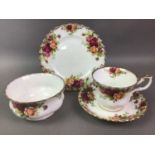 ROYAL ALBERT PART TEA SERVICE OLD COUNTRY ROSES PATTERN