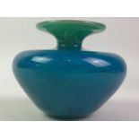 MDINA GLASS VASE AND OTHER GLASS