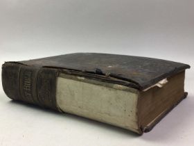 TWO VICTORIAN BIBLES AND OTHER BOOKS