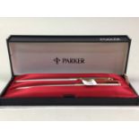 TWO PARKER PEN AND PENCIL SETS