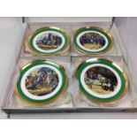 GIEN FRANCE, SET OF NAPOLEON INTEREST DISHES