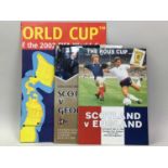 COLLECTION OF SCOTLAND INTERNATIONAL PROGRAMMES ALONG WITH WORLD CUP PROGRAMMES