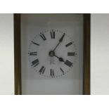 FRENCH BRASS CARRIAGE CLOCK