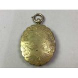 VICTORIAN OVAL LOCKET, ALONG WITH A BANGLE AND OTHER JEWELLERY