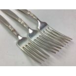 SMALL GROUP OF SILVER CUTLERY AND OTHER CUTLERY