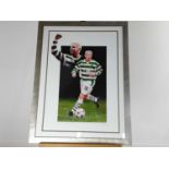 SIGNED LIMITED EDITION PRINT OF CELTIC F.C. PLAYER NEIL LENNON