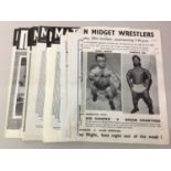 COLLECTION OF WRESTLING PROGRAMMES CIRCA 1960s