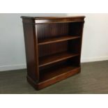 MAHOGANY OPEN BOOKCASE