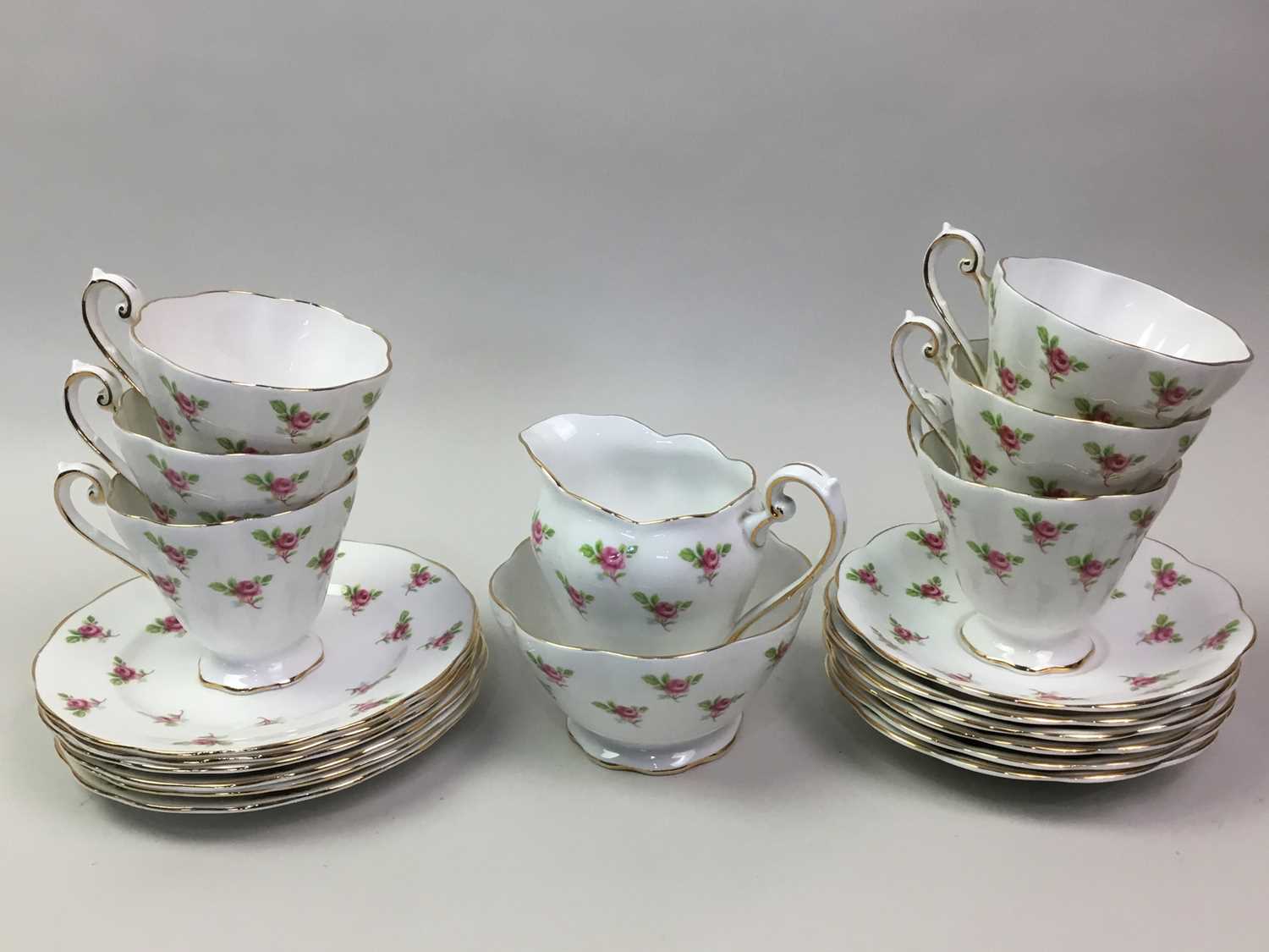 ROYAL STANDARD TEA SERVICE, ROSEBUD PATTERN - Image 2 of 2