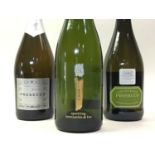 FOUR BOTTLES OF SPARKLING WHITE WINE INCLUDING VINO PUMANTE PROSECCO MAGNUM 1.5L