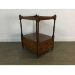 MAHOGANY TWO TIER OCCASIONAL TABLE