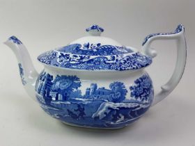 SPODE BLUE AND WHITE PART BREAKFAST SERVICE,