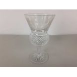 SET OF FIVE EDINBURGH CRYSTAL THISTLE GLASSES, AND OTHER CERAMICS AND GLASSWARE